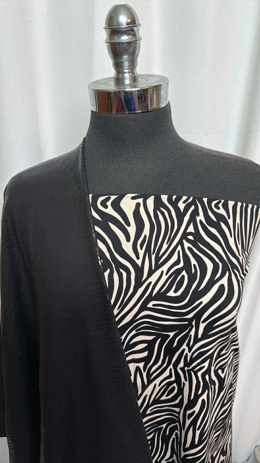 BLACK/ZEBRA BUNDLE : 2YD Zebra N/S Swim & 1YD Black Foil PF : A28143
