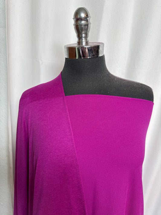 DOUBLE FUCHSIA BUNDLE : 1YD Fuchsia Featherweight PF & 1+YD Fuchsia Rib Peached PF : A29801