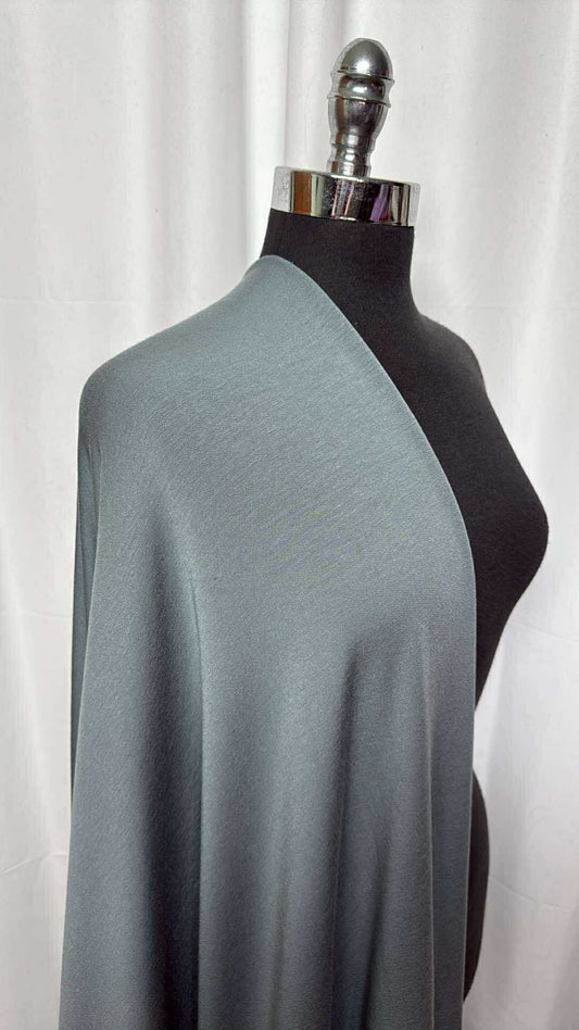 Slate - Modal/Spandex Brushed French Terry - 3 Yard Cut