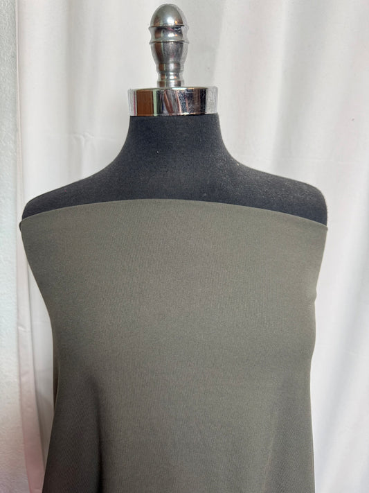 Dusty Olive - Peached Performance Rib - 2 Yard Cut