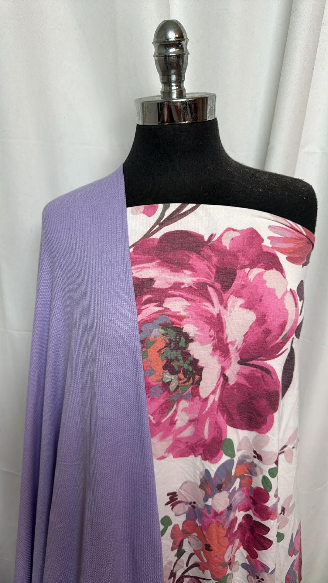 PURPLE THERMAL/FLORAL BUNDLE : 2.5YD Floral PRS FT & 2YD Purple RS Thermal : A30506