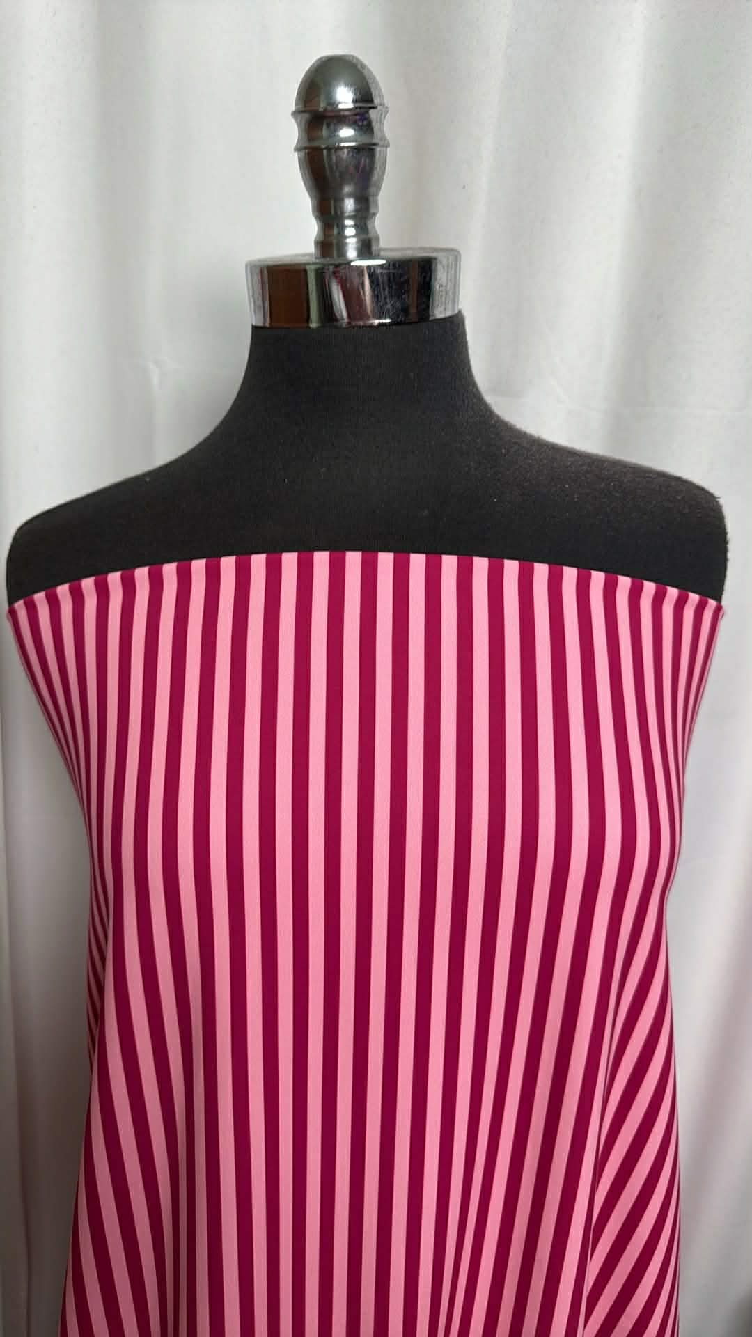 Red Stripe - Poly/Spandex Performance - 2 Yard Cut