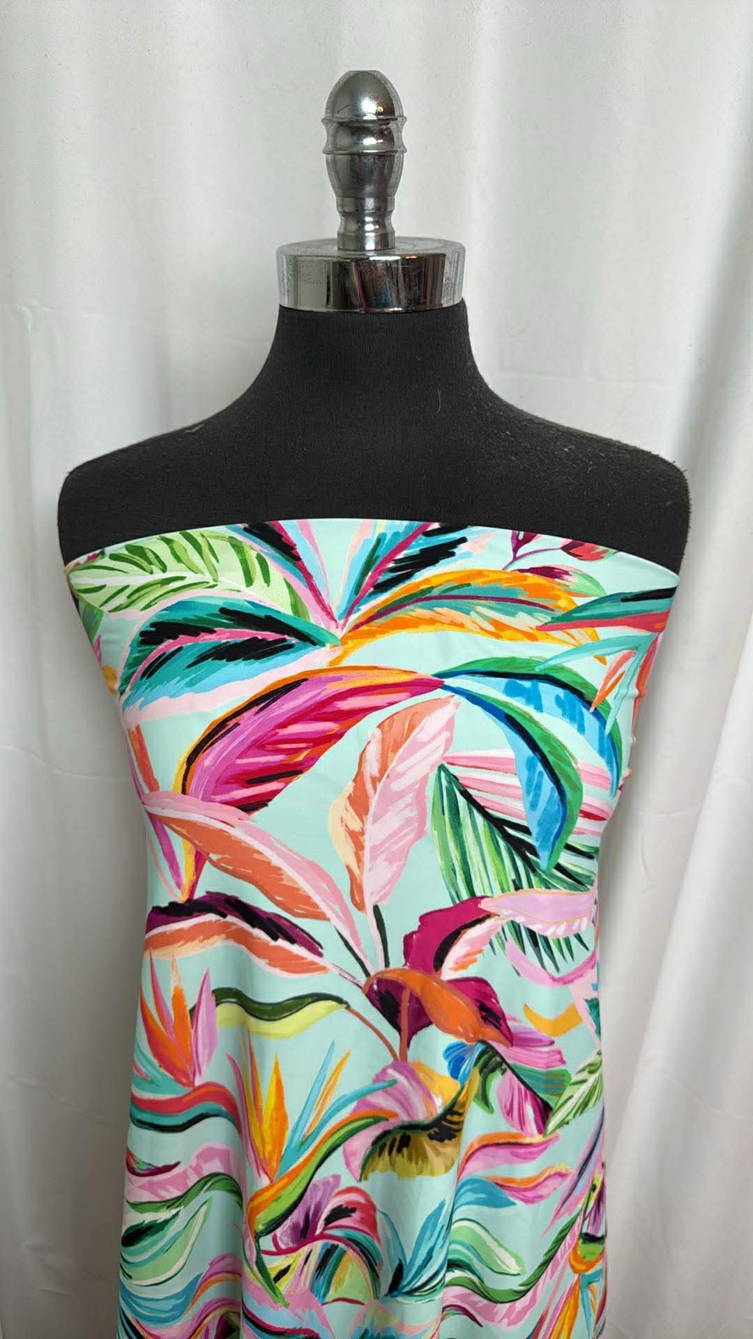 Multi Tropical Floral - Designer Nylon/Spandex Swim - 2 Yard Cut