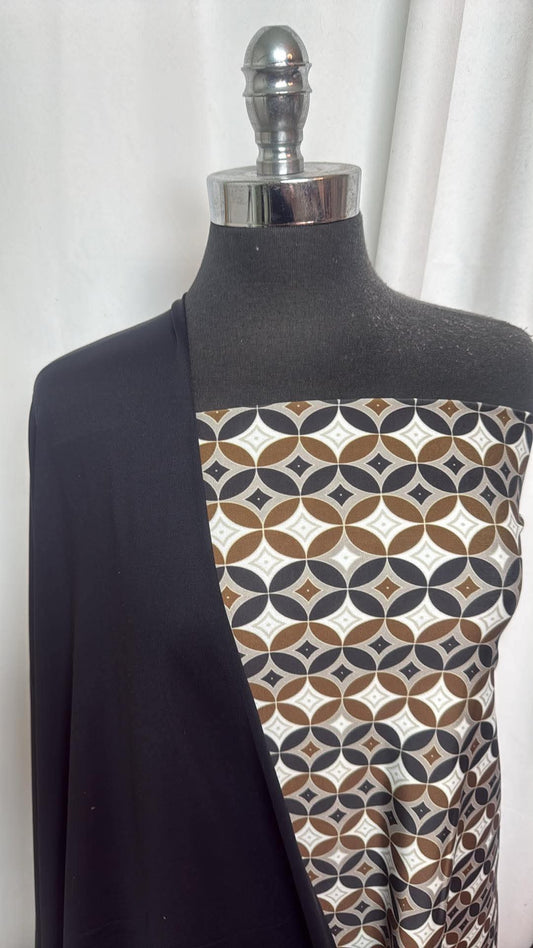 BLACK/GEO SWIM BUNDLE : 2YD Geo N/S Swim & 2YD Black N/S Swim : A30877