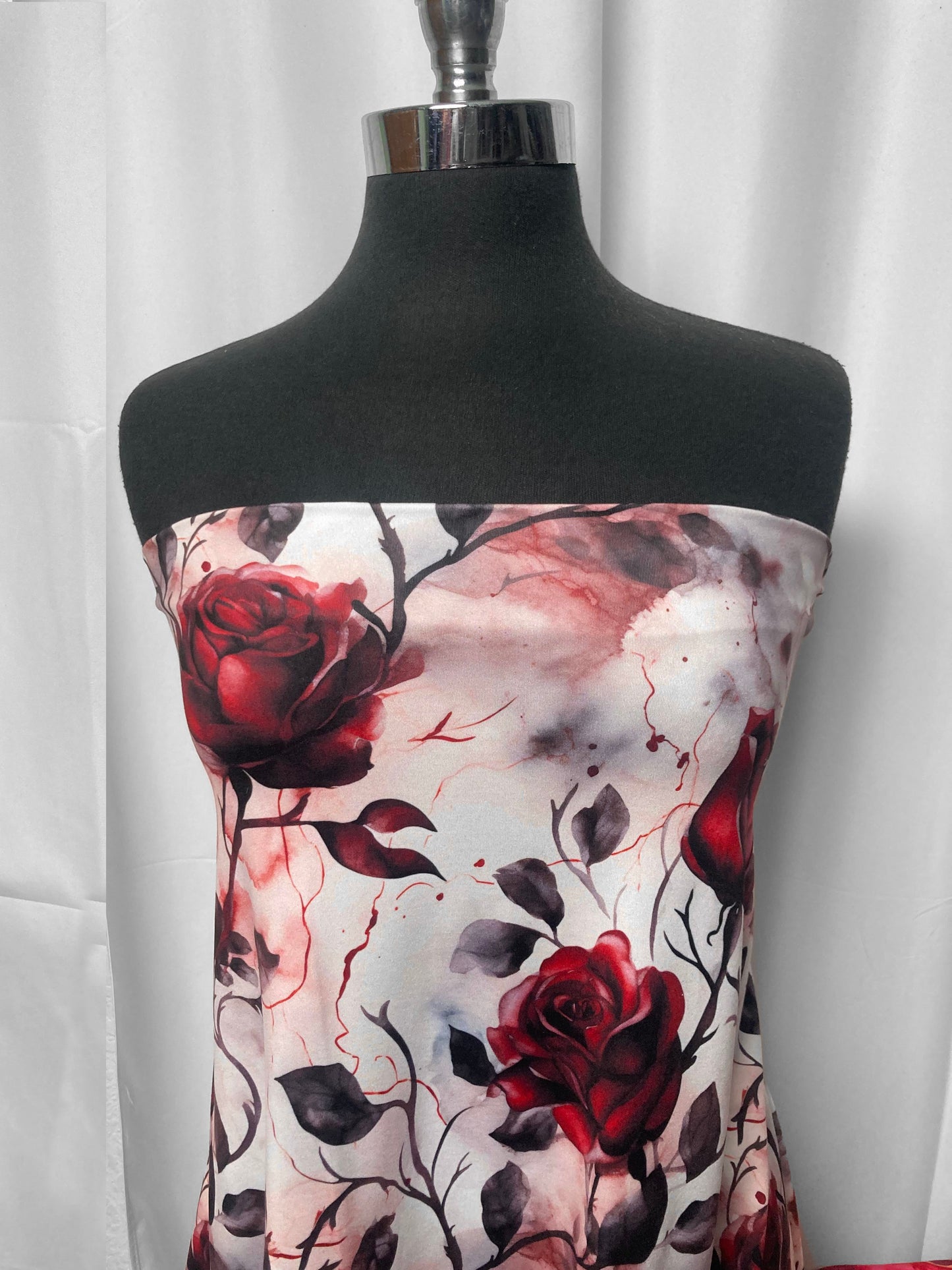 Rose & Thorn - Poly/Spandex Single-Brushed Performance - 2 Yard Cut