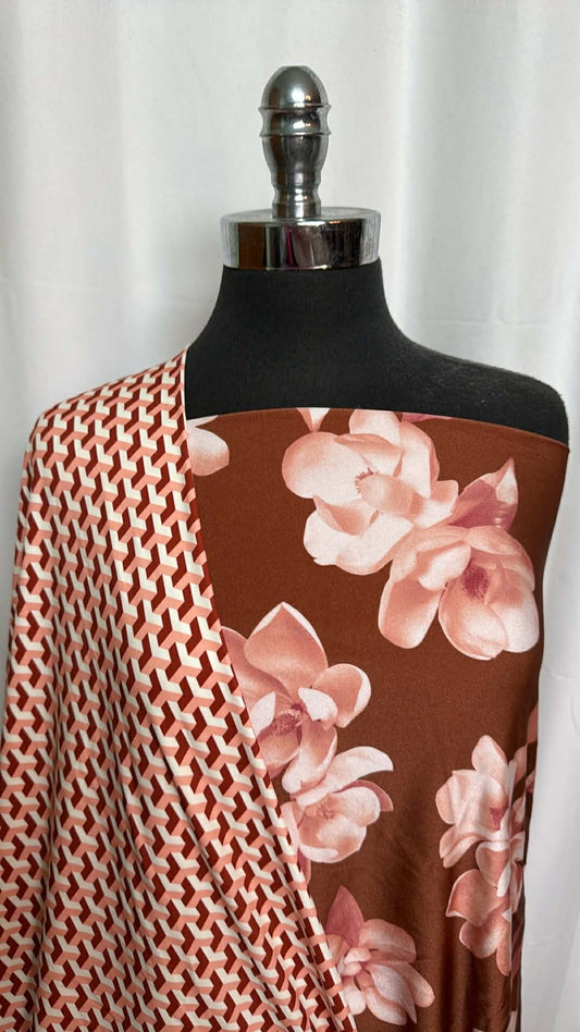 FLORAL SHIMMER/GEO BUNDLE : 2YD Floral Shimmer N/S & 2YD Geo N/S : A29434