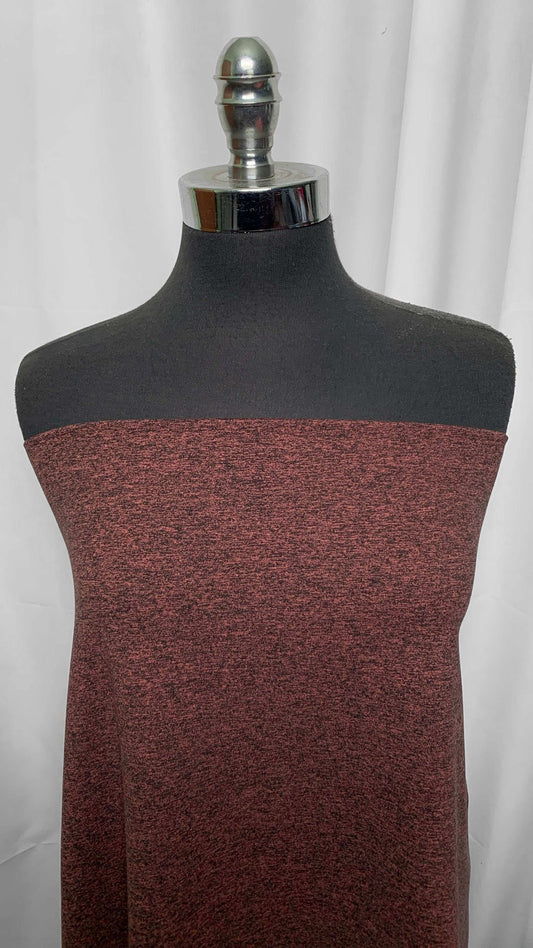 Rose Gold/Black - Peached Performance - By the 1/2 Yard