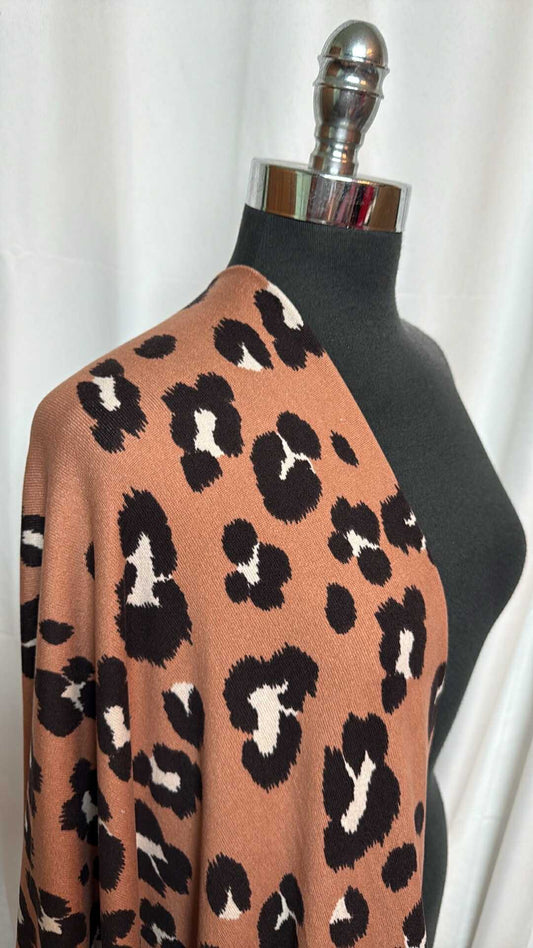 Leopard - Oakley Sweater Knit - 2 Yard Cut