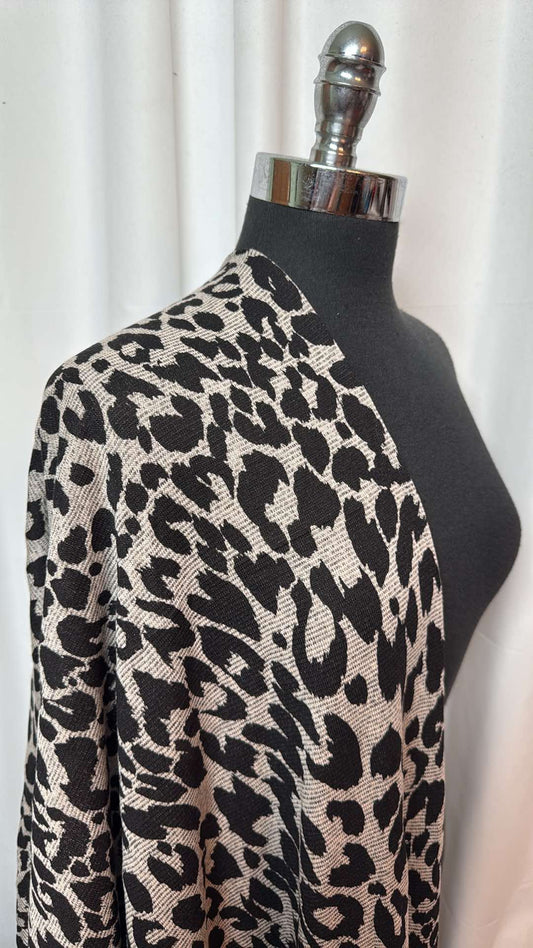 Leopard -  Hacci Sweater Knit - 2 Yard Cut