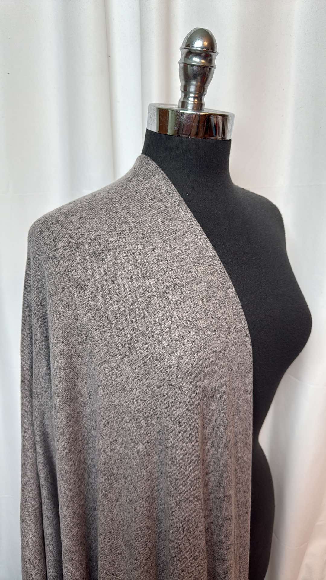 Mocha -  Brushed Hacci Sweater Knit - 2 Yard Cut