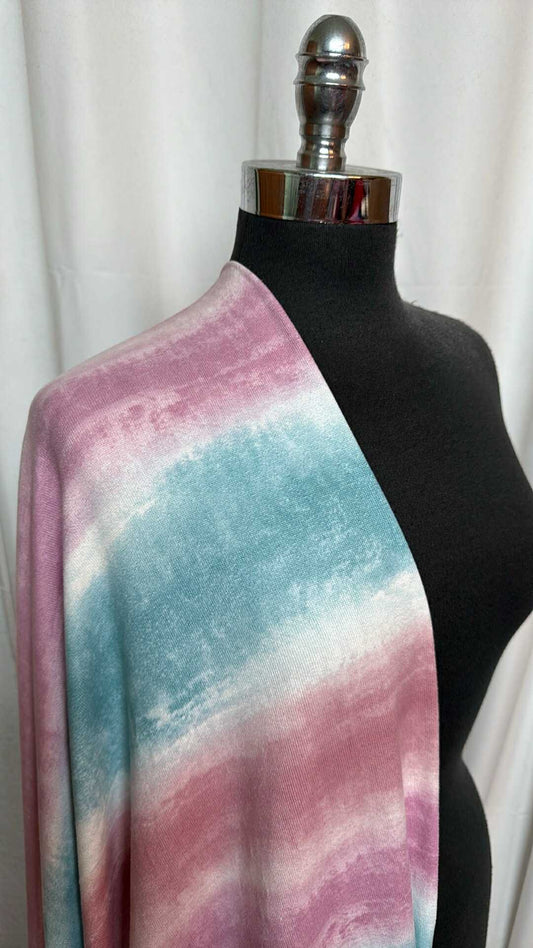 Distressed Stripe - Oakley Sweater Knit - 2 Yard Cut