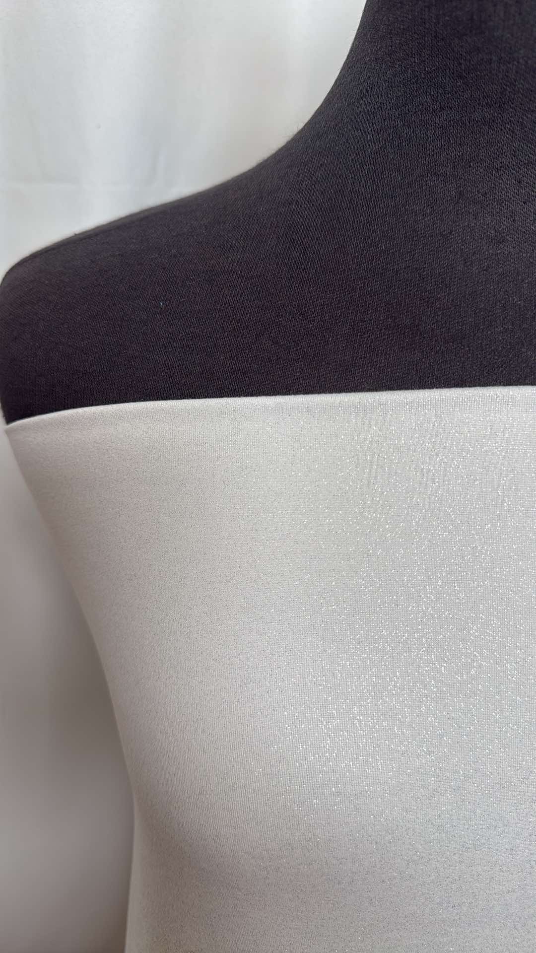Snow White Foil - Double Brushed Poly Spandex - 2 Yard Cut