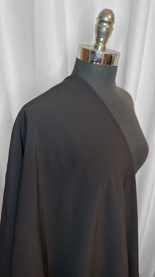 Black - Fleece-Backed Soft Shell - 2 Yard Cut