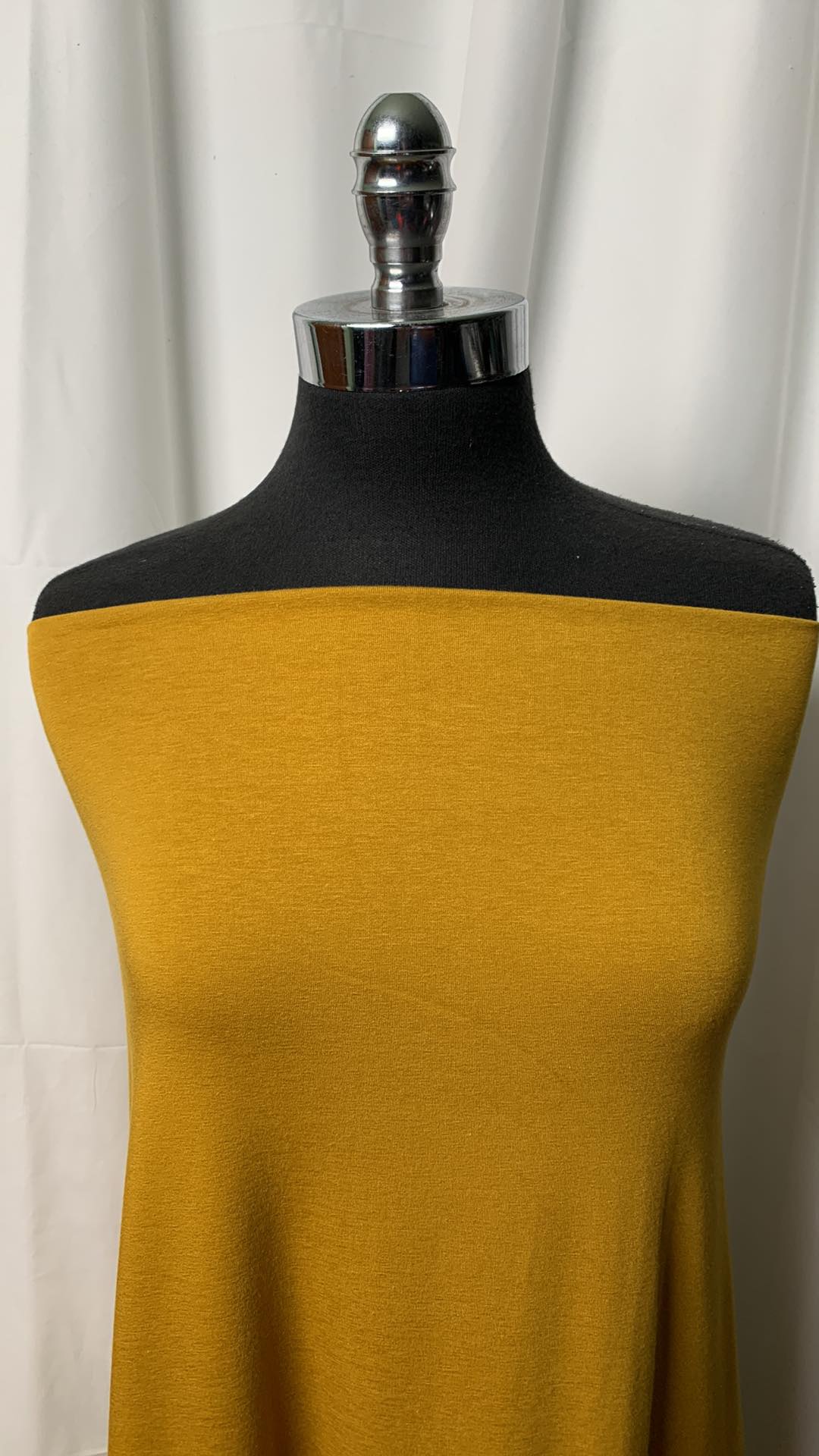 Solid Mustard - Bamboo/Cotton/Spandex - By the Yard