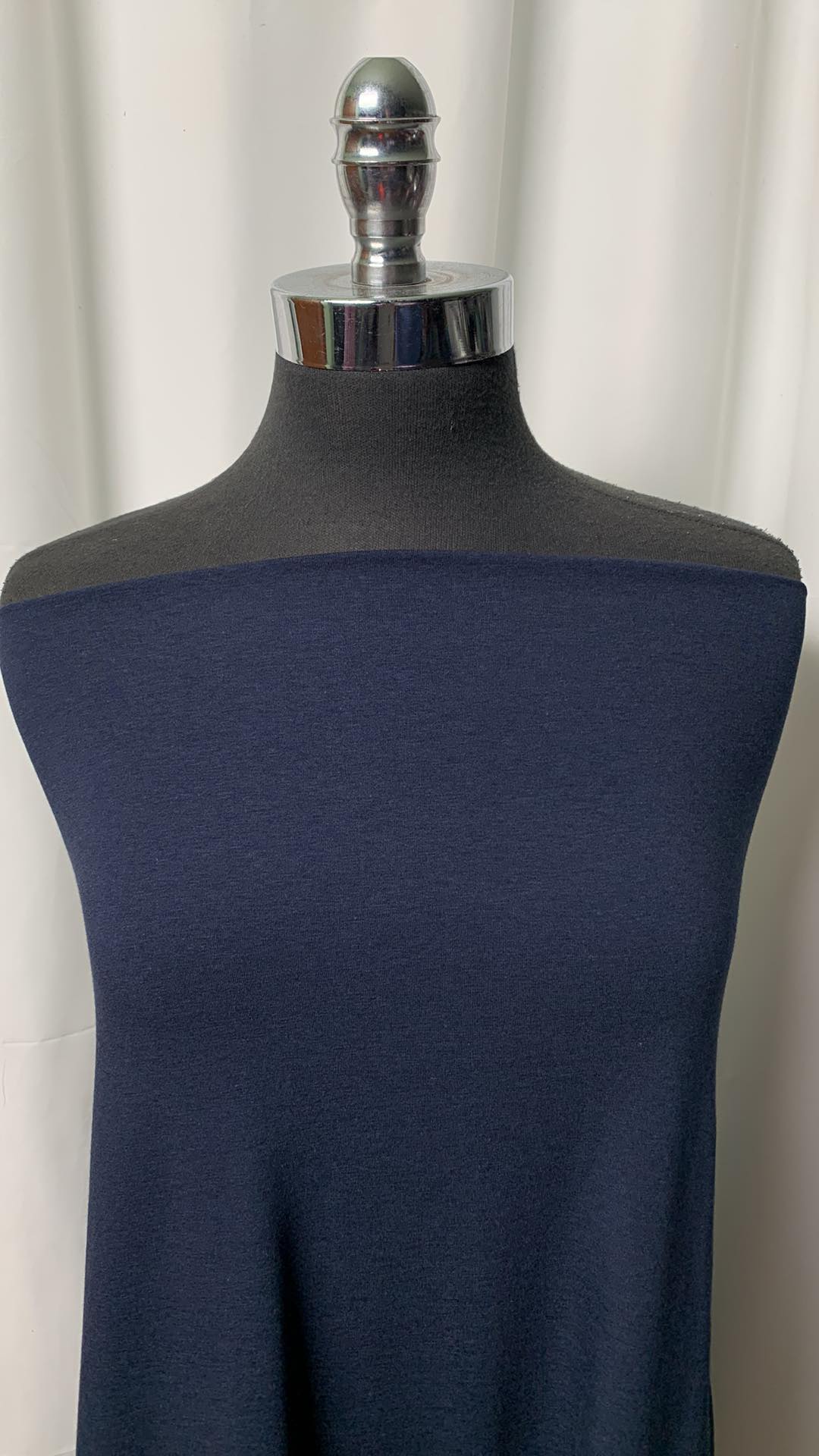 Solid Navy - Bamboo/Cotton/Spandex - By the Yard