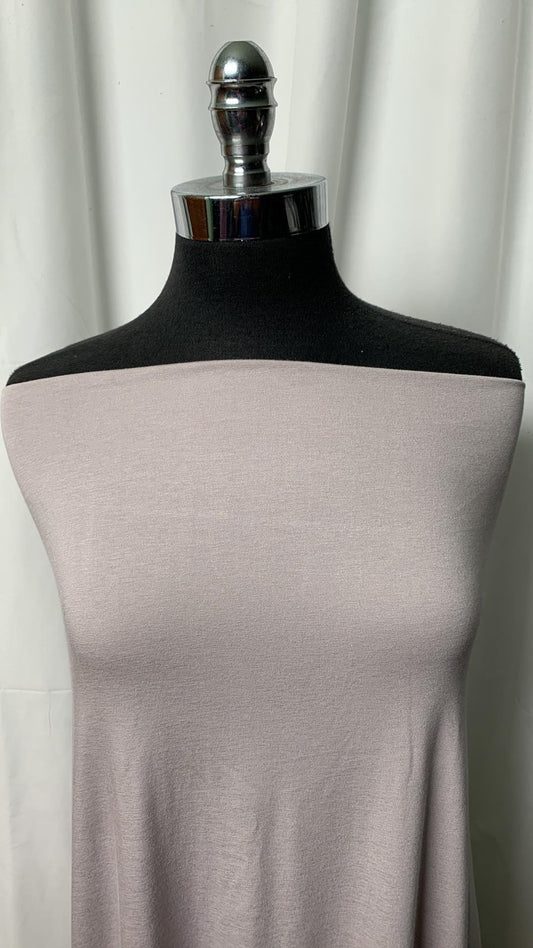 Solid Silver - Bamboo/Cotton/Spandex - By the Yard