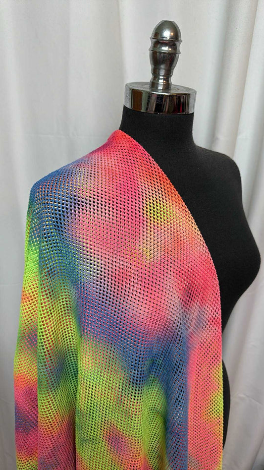 Tie Dye - Mesh/Net - 2 Yard Cut
