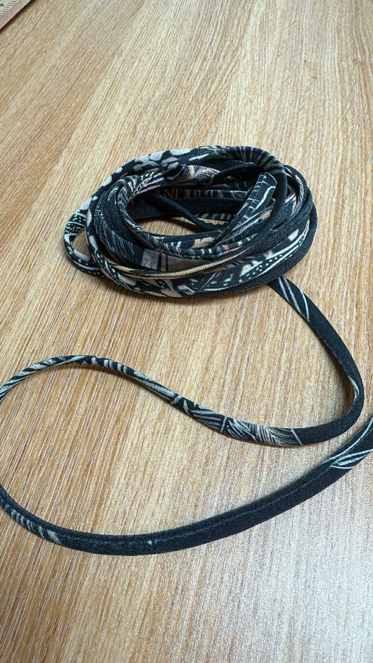 1/4” Nylon/Spandex Swim Straps w/Rubber Elastic Enclosed - 5 Yards