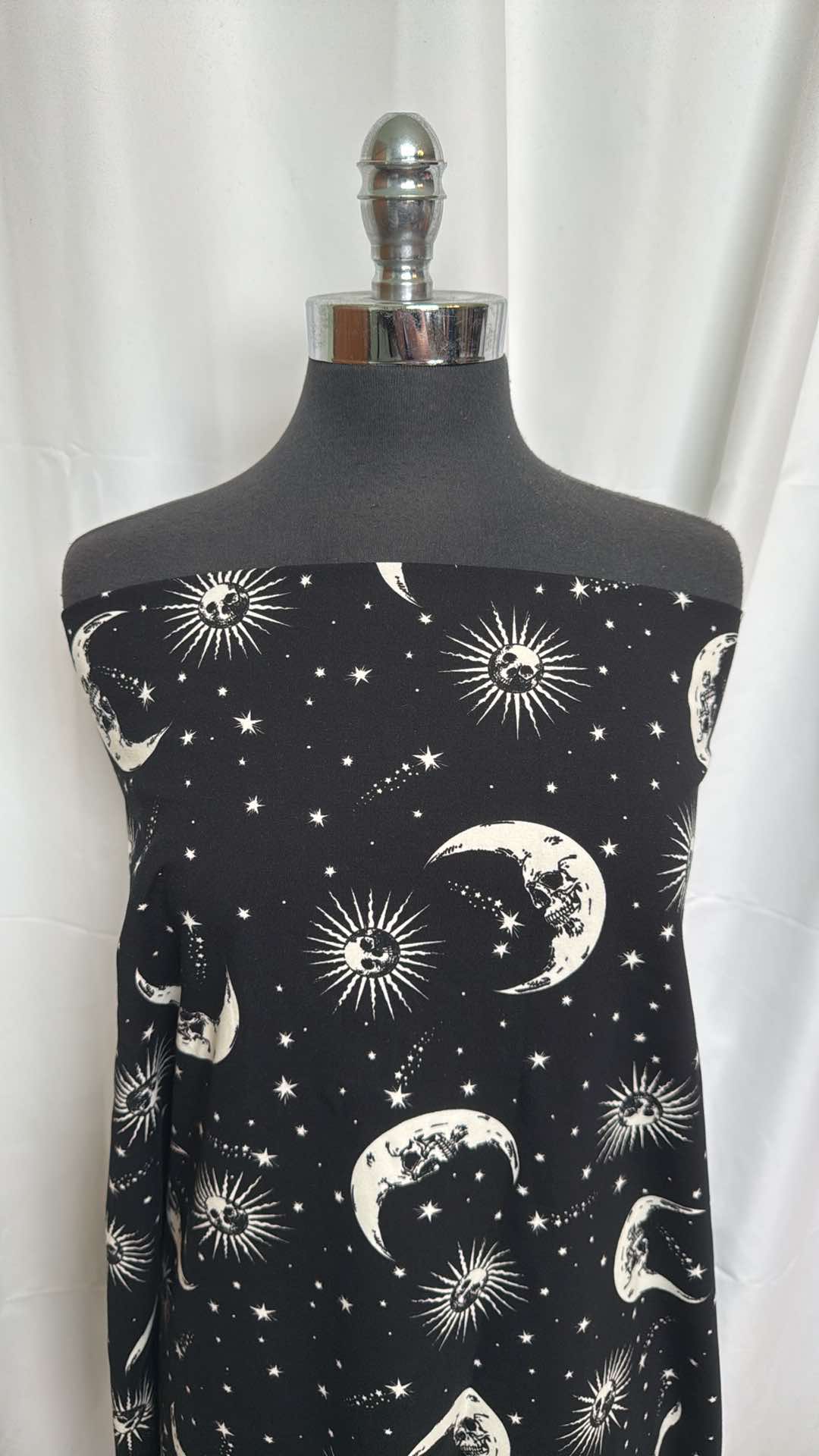Sun & Moon - Heavy Cotton Spandex - 2 Yard Cut