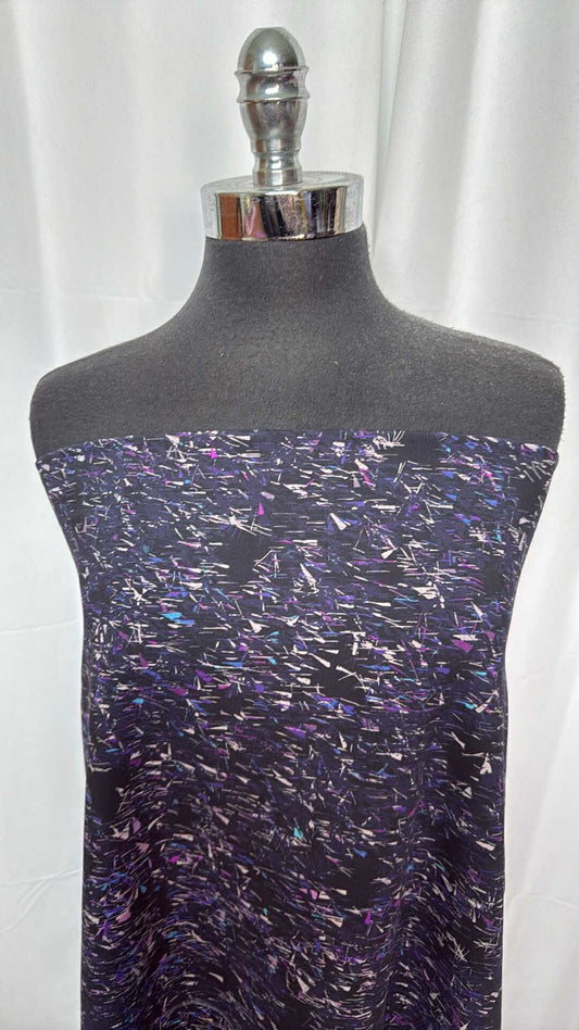 Black/Navy Abstract - Supplex (54" Wide) - 2 Yard Cut