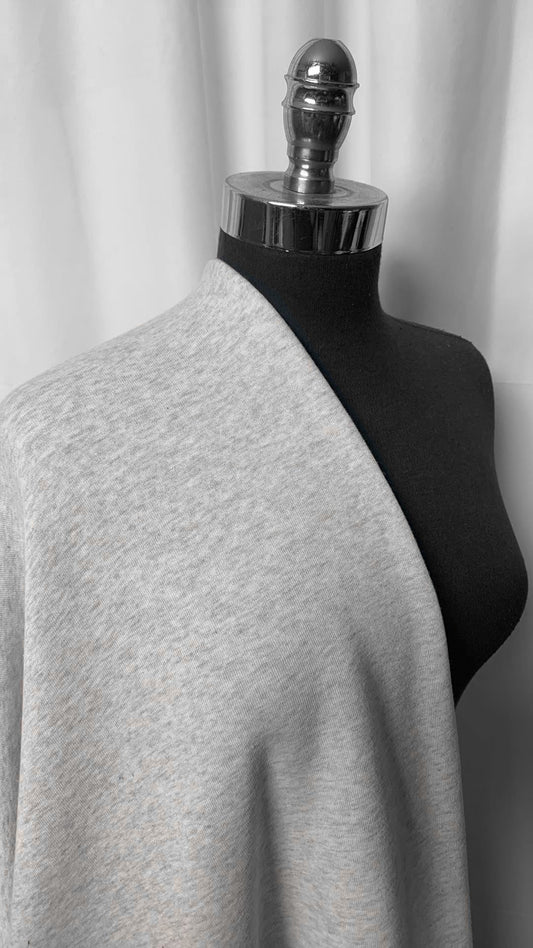 Heather Grey - Sweatshirt Fleece - 3 Yard Cut
