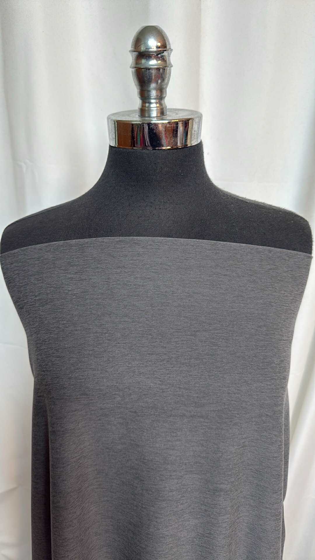 True Grey Heather - Peached Performance - By the 1/2 Yard