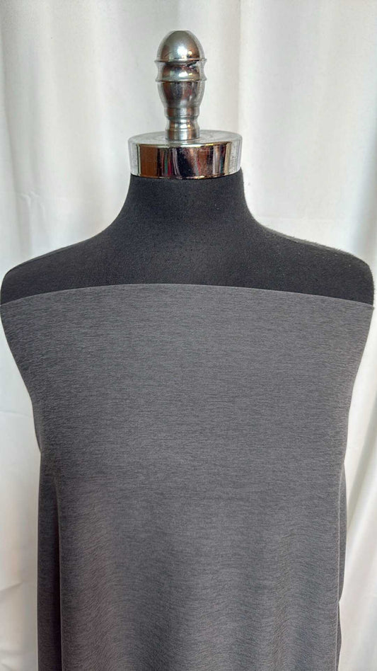 True Grey Heather - Peached Performance - By the 1/2 Yard