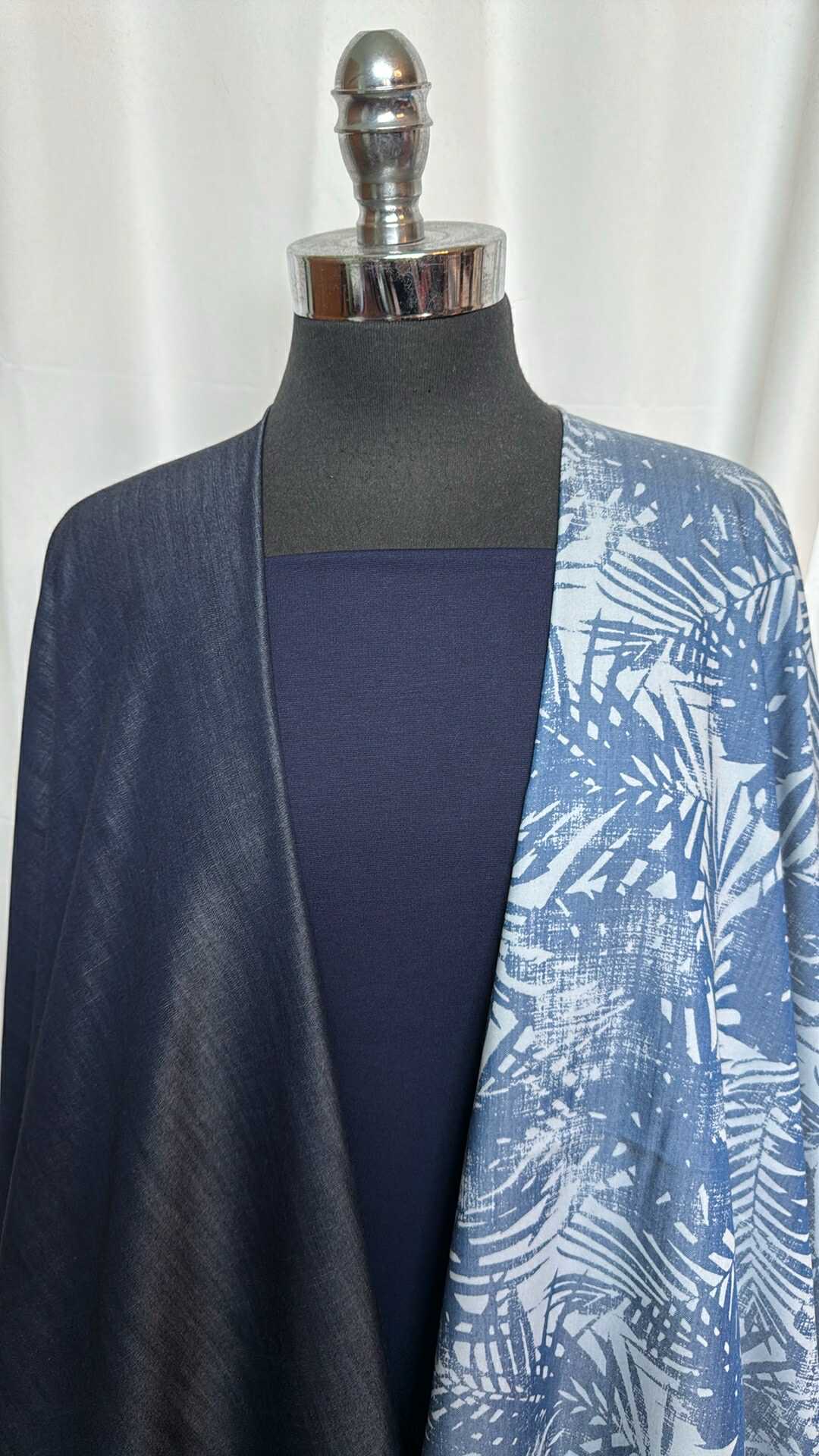 3YD Tencel Denim (No Stretch) & 3YD Leaves Tencel Chambray & 3YD Navy Nylon Ponte : VSG007