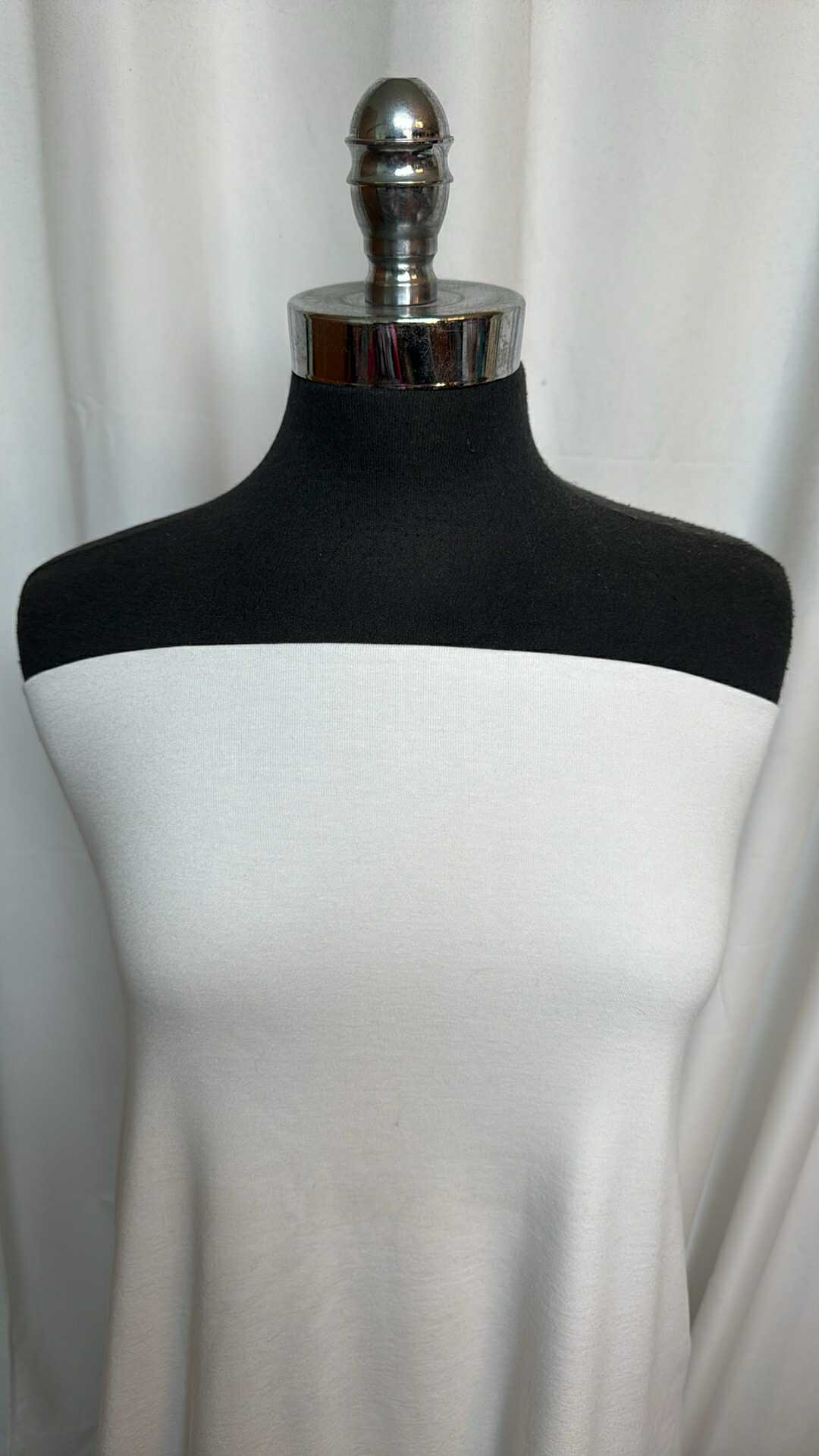 White - Hemp/Spandex 1x1 Rib - By the Yard