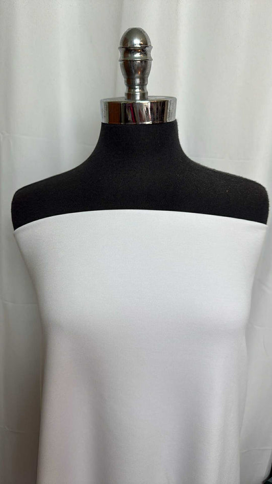 White - Rayon/Nylon/Spandex Ponte - By the Yard