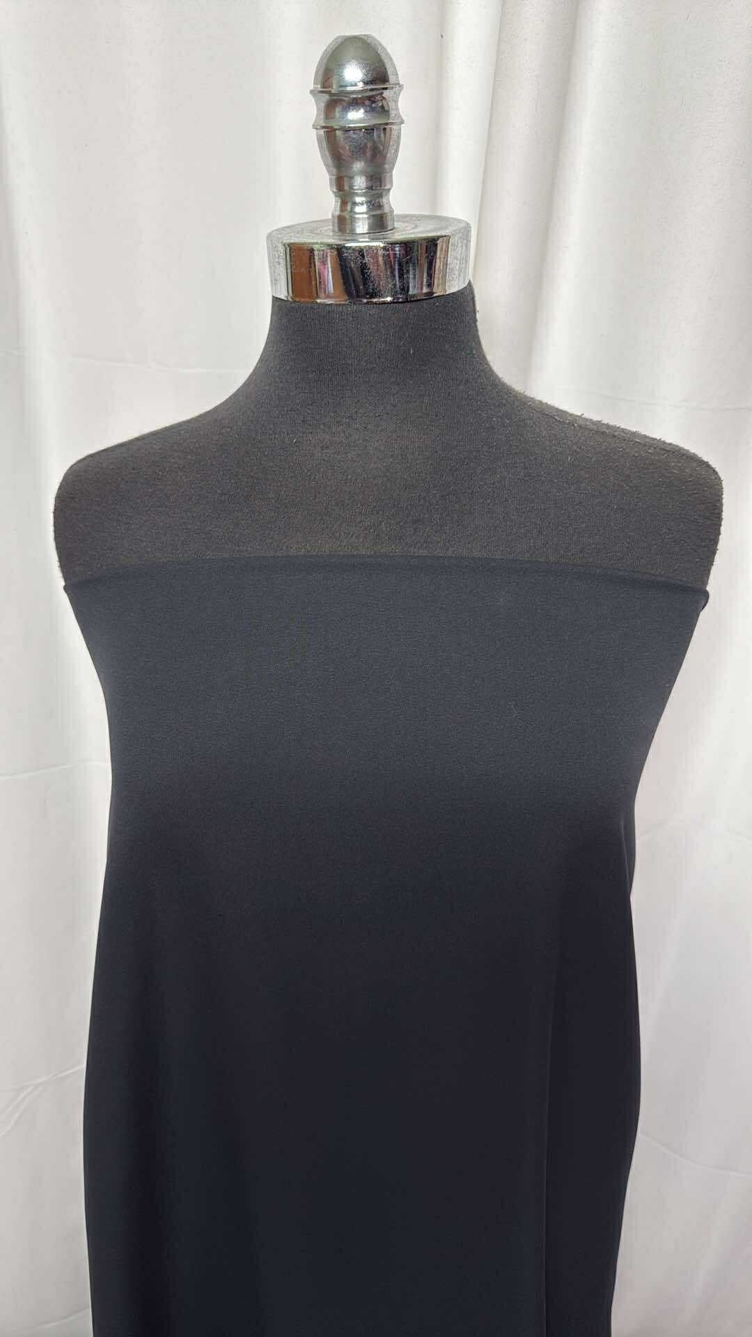 Black - Microfiber Stretch Woven (52" Wide) - 2 Yard Cut