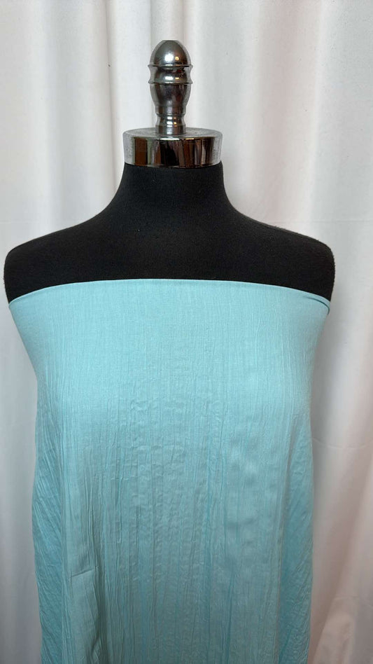 Blue - Crinkle Cotton Woven - 2 Yard Cut