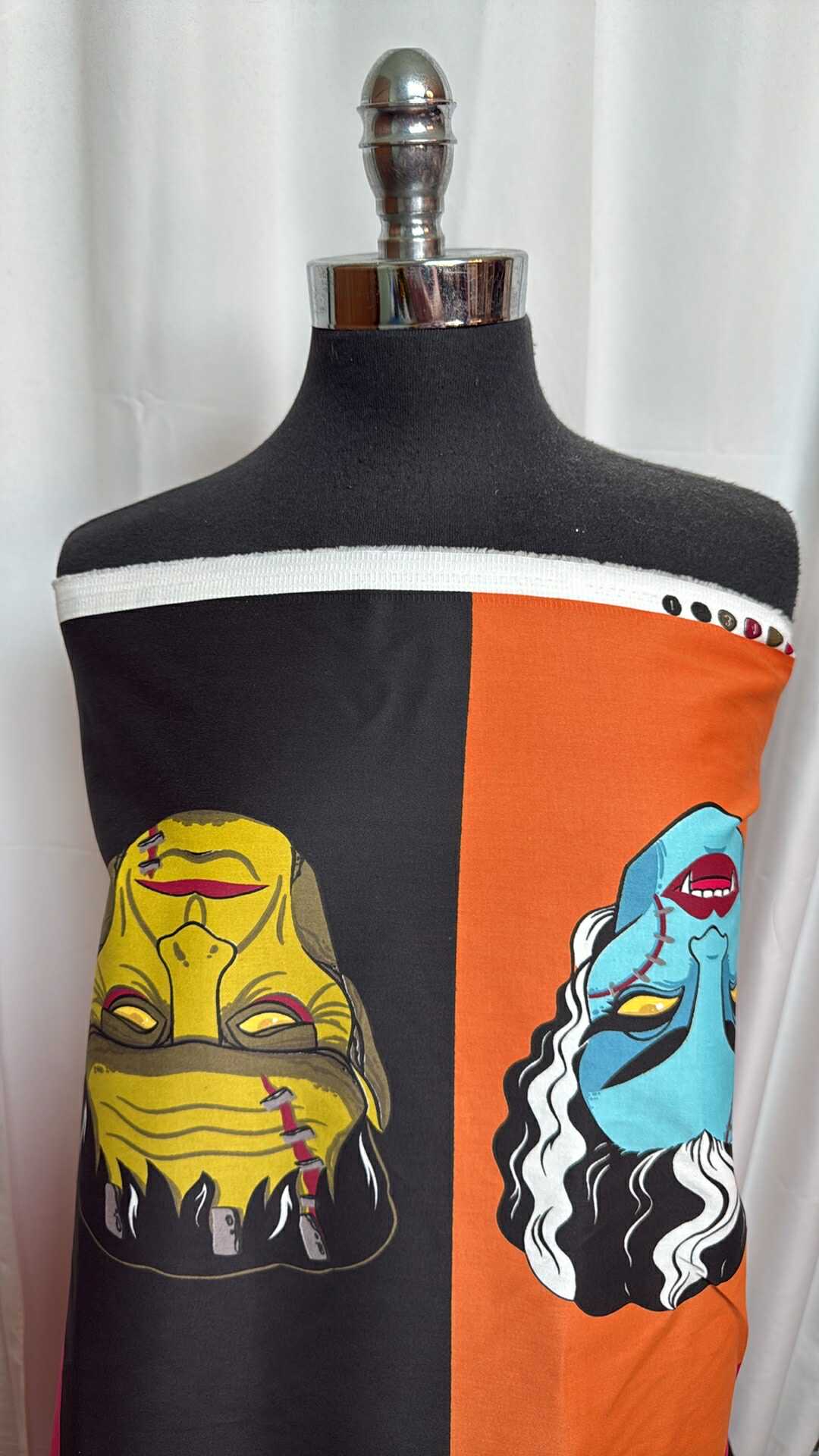 Monsters - Cotton/Spandex Woven Panels - 2 Yard Cut