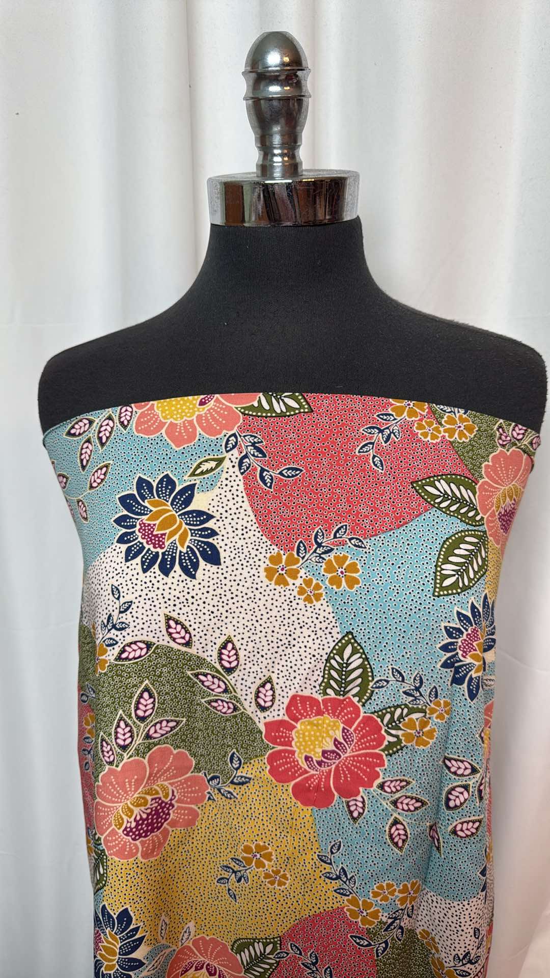 Patchwork Floral - Rayon Challis - 2 Yard Cut