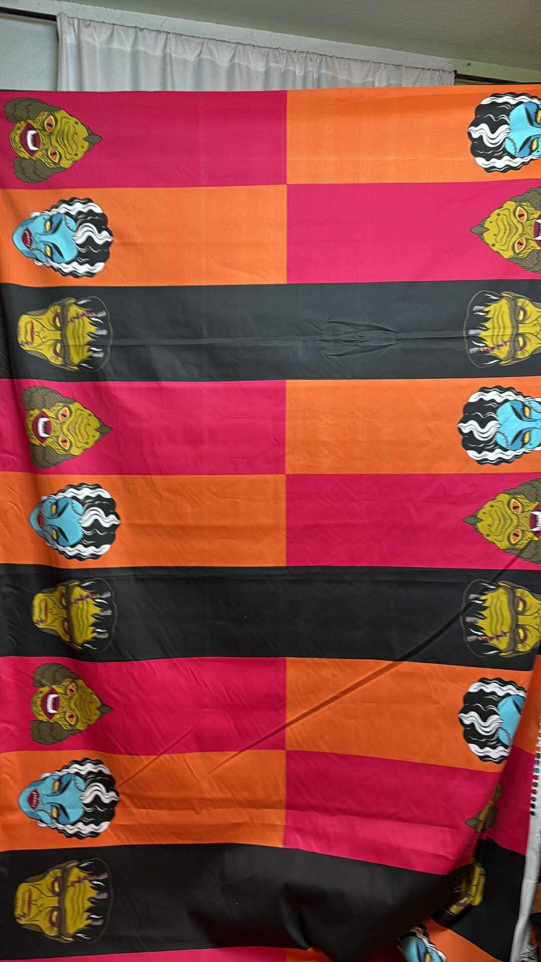 Monsters - Cotton/Spandex Woven Panels - 2 Yard Cut