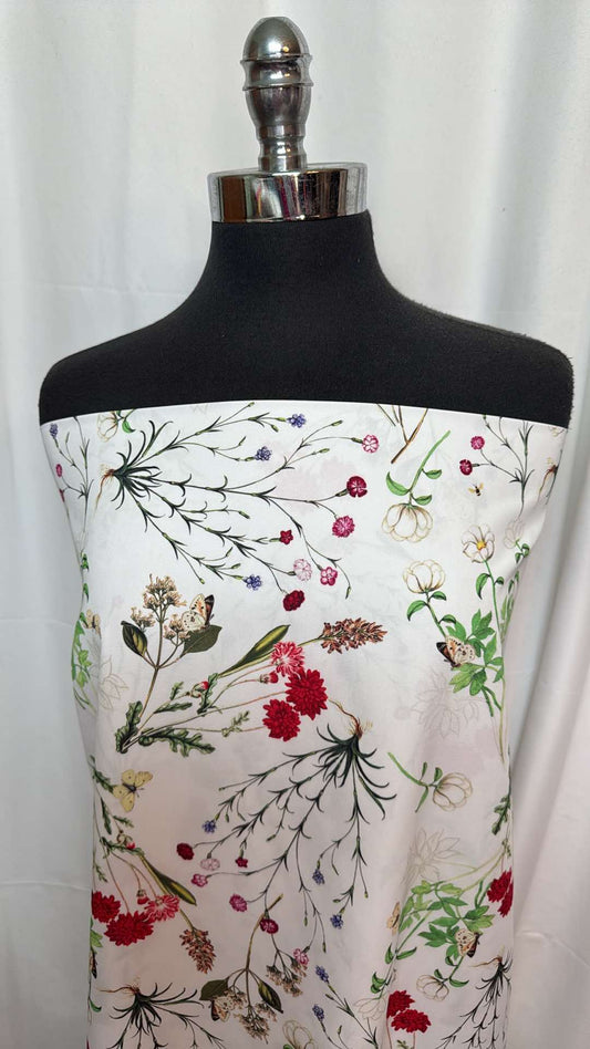 Wildflower - Poly Peach Woven - 2 Yard Cut