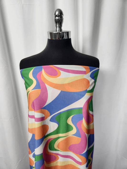 Retro Swirl - ITY - 4 Yard Cut