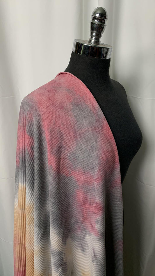 Tie Dye - Pleated PRS French Terry - By the yard