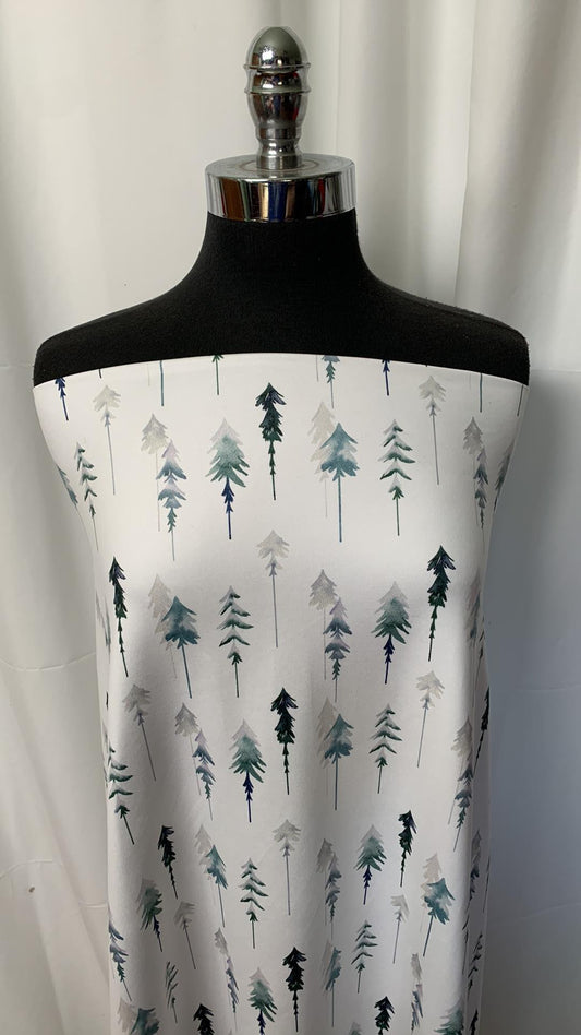 Winter Trees Peached Performance - By the 1/2 Yard