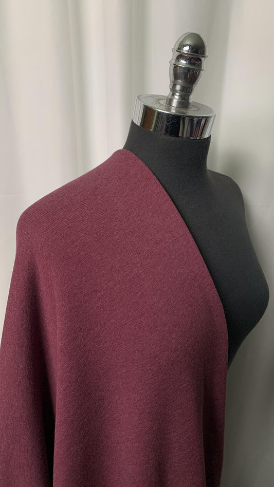 Plum- Sweatshirt Fleece - 2 Yard Cut