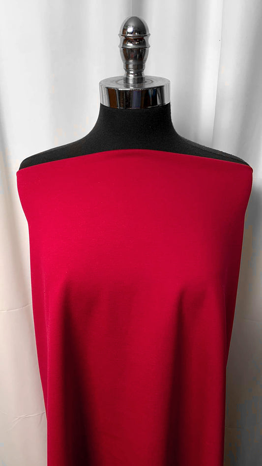 Red - Nylon Ponte - By the Yard