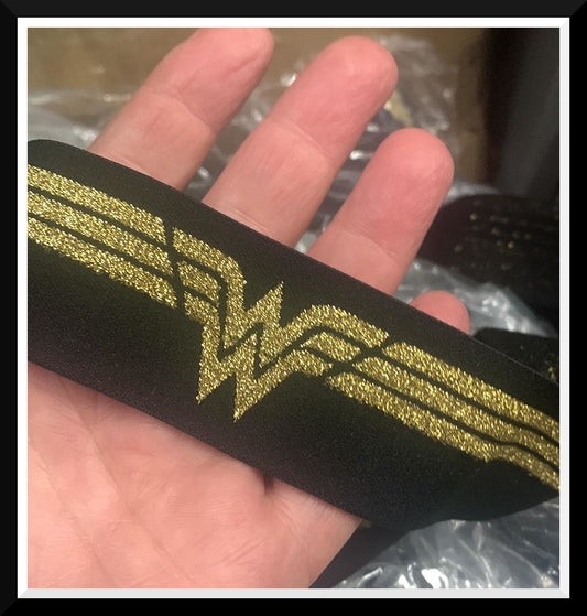 Wonder Woman - 1.5" Wide Elastic - Sold by the Yard