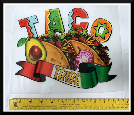 Taco Tribe - Iron On Decal - Sold Individually