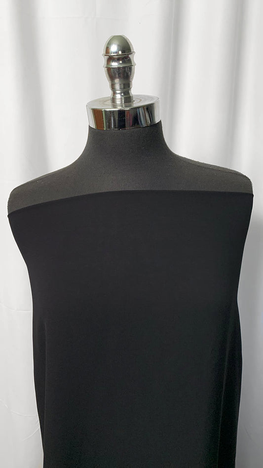 Solid Black - Chiffon Woven - 2 Yard Cut