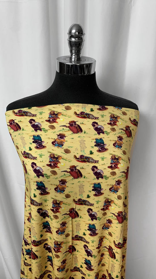 Pug Cowboy - Modal - 2 Yard Cut