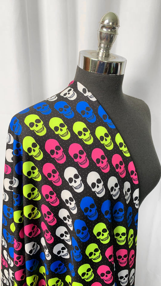 Skulls - Performance French Terry - 2 Yard Cut