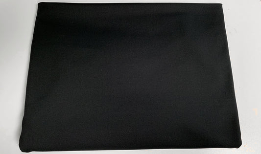 Solid Black - Peached Performance - 2 Yard Cut