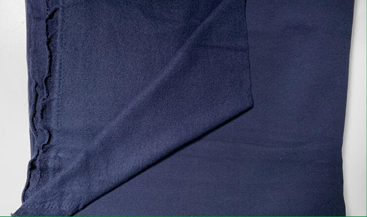 Navy Sweatshirt Fleece - Sold by the cut- Choose Large Cut or Small Cut