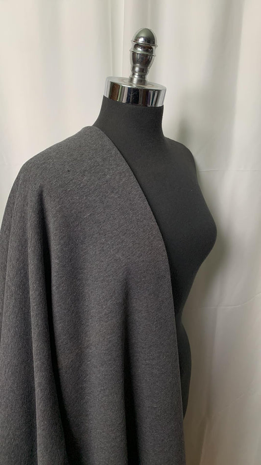 Charcoal - Heavy Sweatshirt Fleece - By the Yard