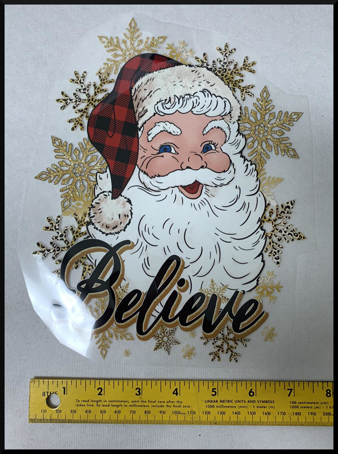 Believe Santa (T11) - Iron On Decal - Sold Individually